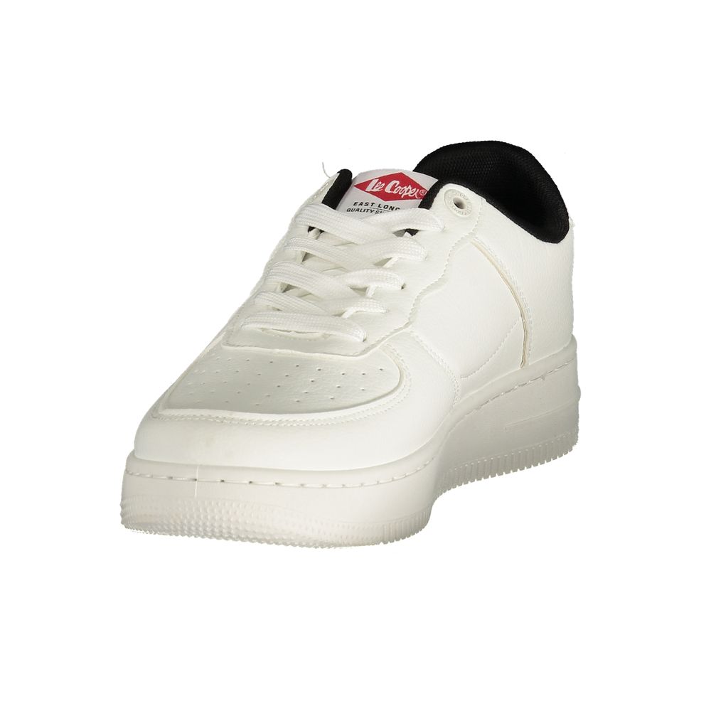 LEE COOPER White Polyester Athletic Sneakers