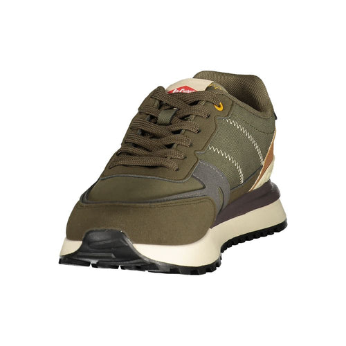 LEE COOPER Green Polyester Athletic Sneakers