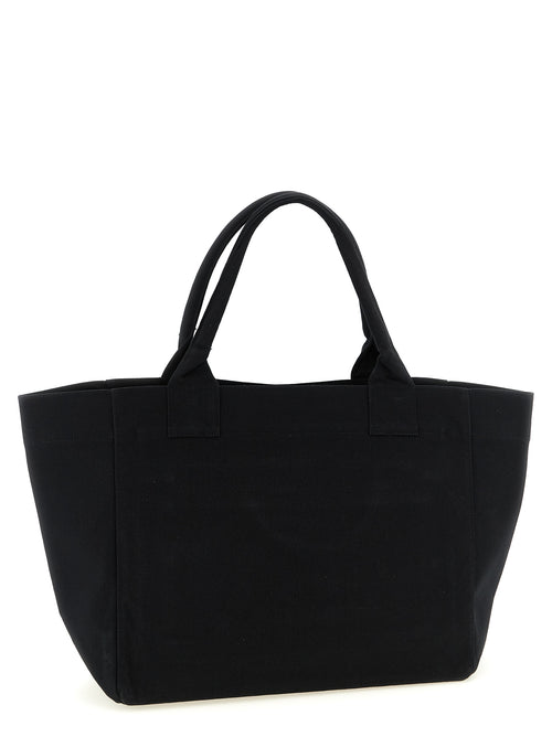 Ganni Black Recycled Cotton Tote Bag