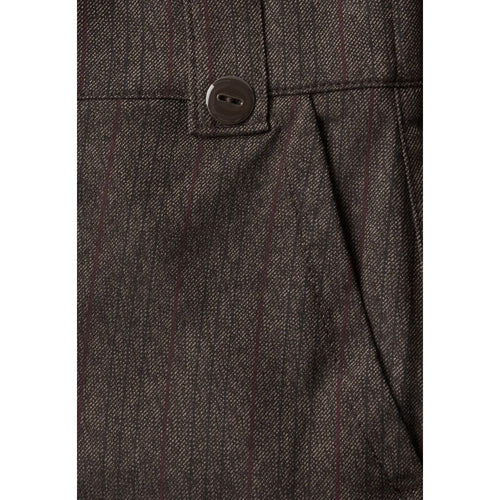 Street One Brown Polyester Casual Pants