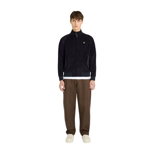 Lyle & Scott Blue Cotton Biker Jacket