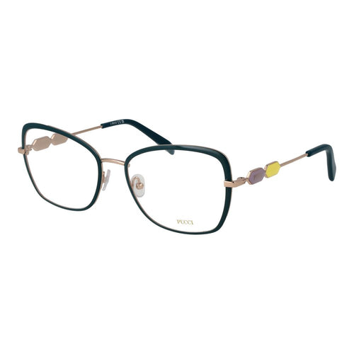 Emilio Pucci Turquoise Metal Glasses (Frames)