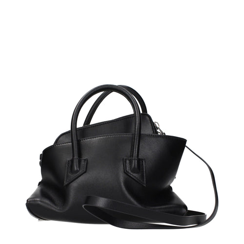 The Attico Black Leather Handbag