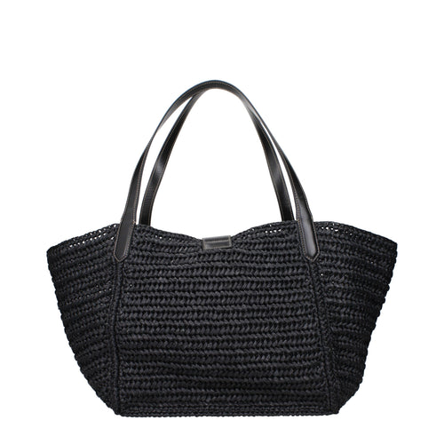 Tom Ford Black Raffia Shoulder Bag