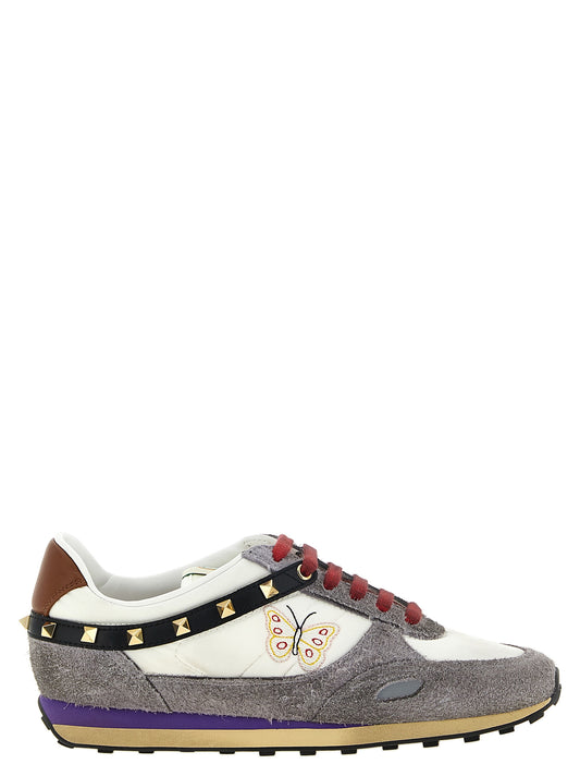 Valentino Garavani Multicolor Calfskin Athletic Sneakers