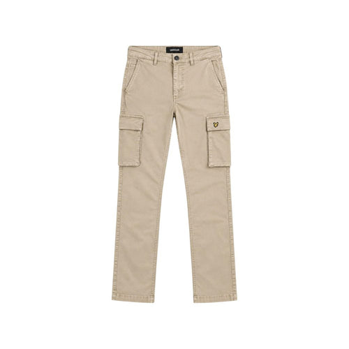 Lyle & Scott Beige Cotton Cargo Pants