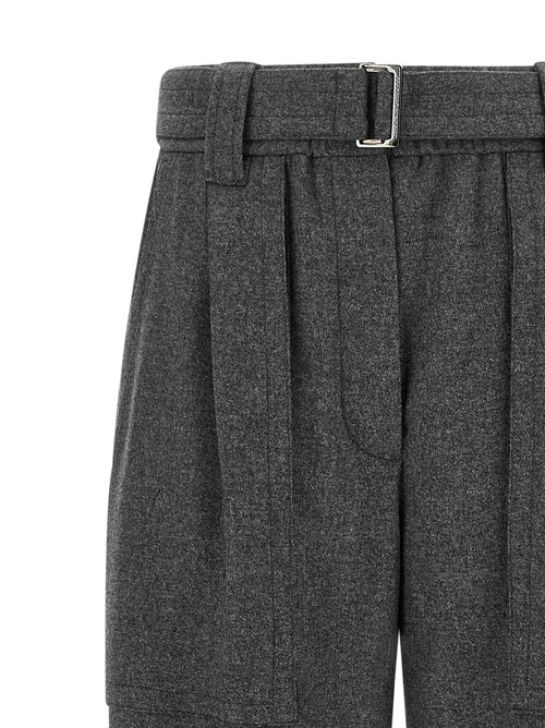 Brunello Cucinelli Gray Virgin Wool Cargo Pants