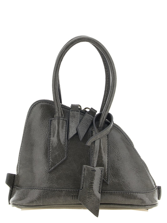 The Attico Gray Calfskin Handbag