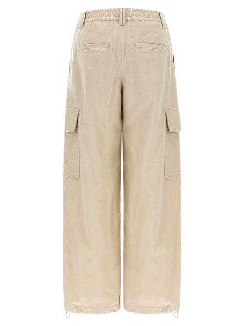 Brunello Cucinelli Beige Cotton Cargo Pants