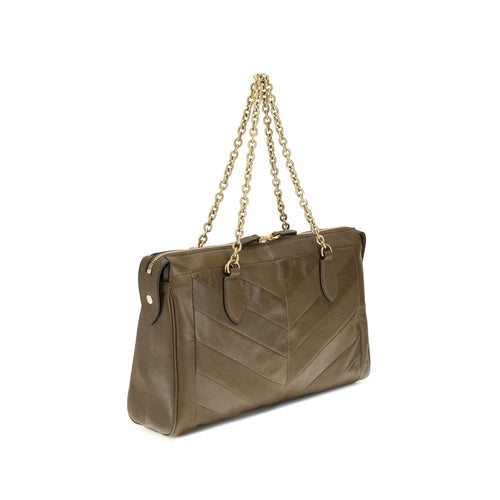 Valentino Garavani Bicolor Napa Leather / Calf Shoulder Bag