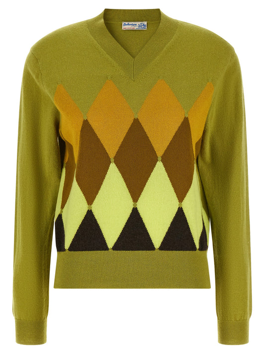 Ballantyne Bicolor Cashmere Cardigan
