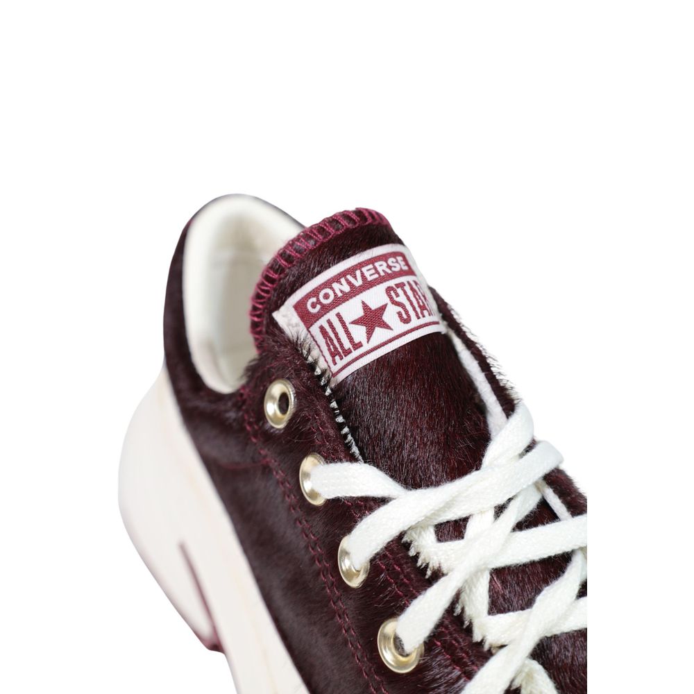 Converse Bordeaux Leather Chunky Sneakers