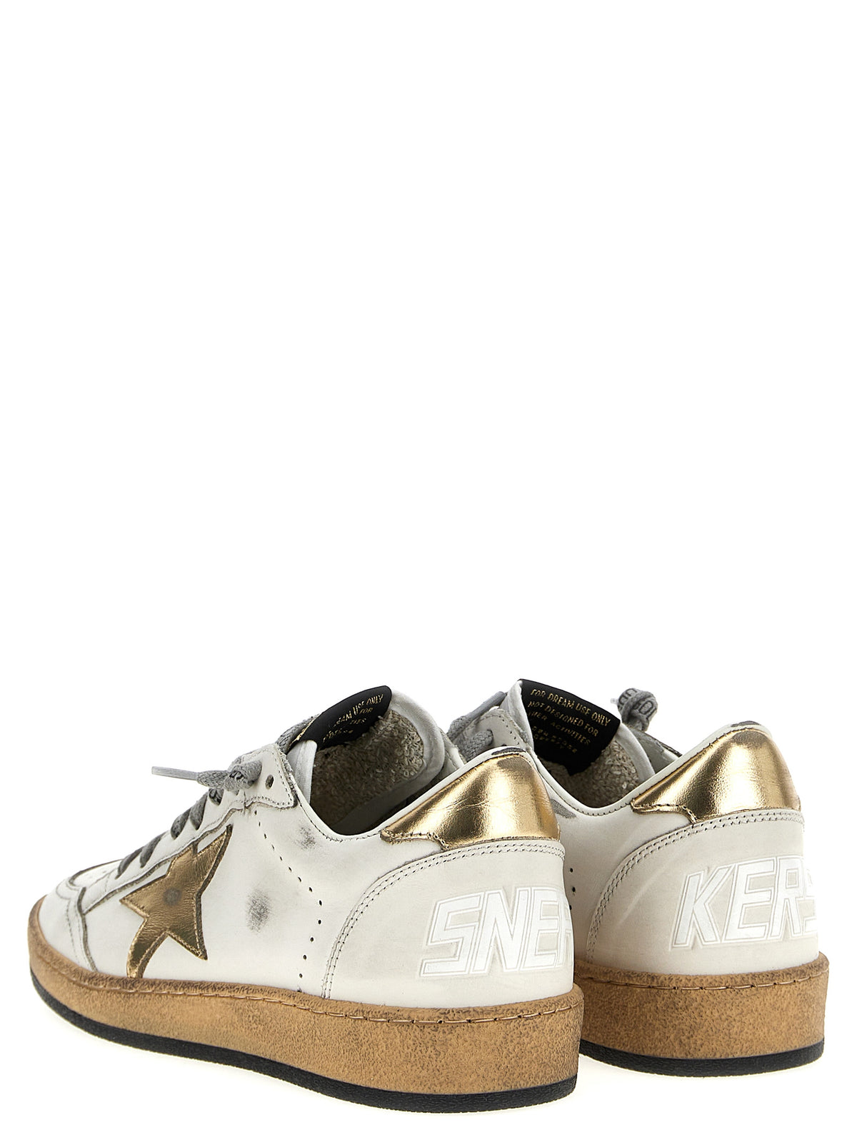 Golden Goose Gold Cowhide Low Top Sneakers
