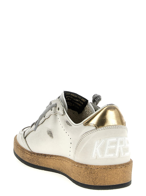 Golden Goose Gold Cowhide Low Top Sneakers