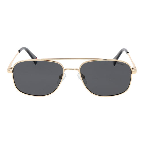 Polaroid Gold Metal Sunglasses