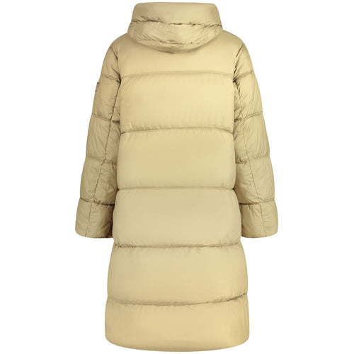 Pepe Jeans Green Polyester Women's Jacket with Hood and Pockets