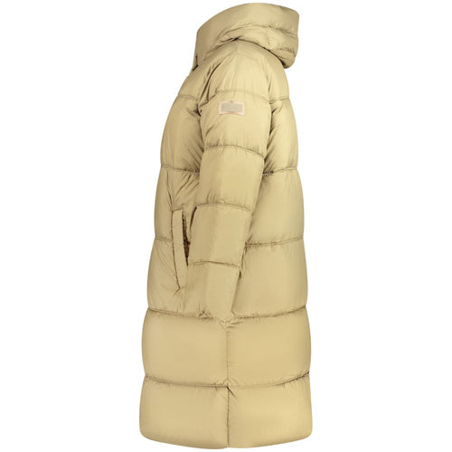 Pepe Jeans Green Polyester Women's Jacket with Hood and Pockets