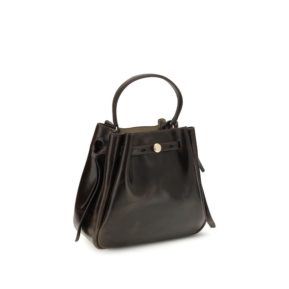 Tory Burch Brown Calf Leather Bucket Bag