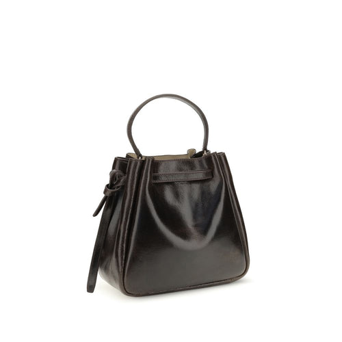 Tory Burch Brown Calf Leather Bucket Bag
