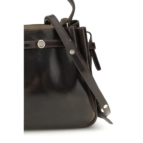 Tory Burch Brown Calf Leather Bucket Bag