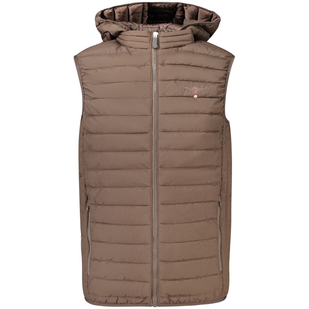 Accademia Militare Brown Polyester Men's Jacket