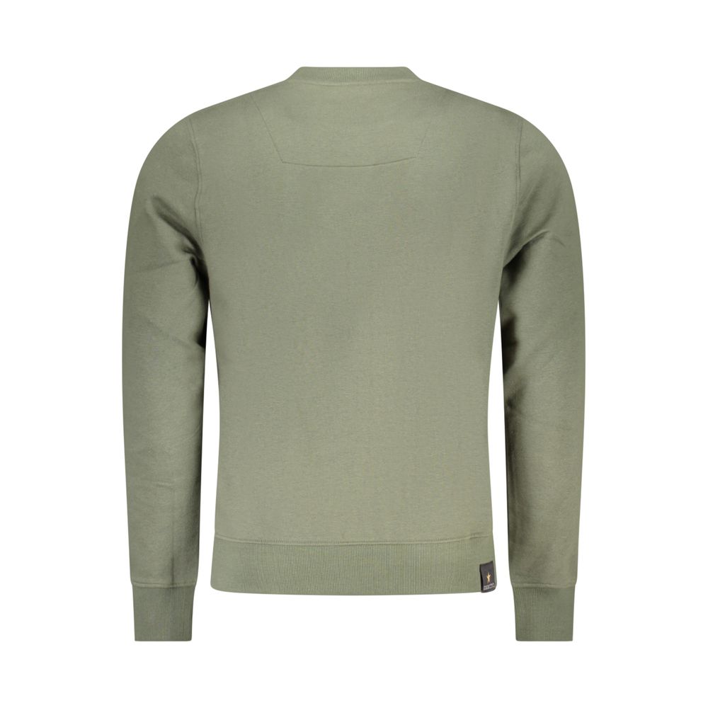 Accademia Militare Green Cotton Men's Sweatshirt