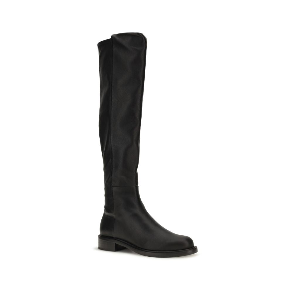 Stuart Weitzman Black Napa Leather / Calf Over The Knee