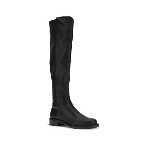 Stuart Weitzman Black Napa Leather / Calf Over The Knee