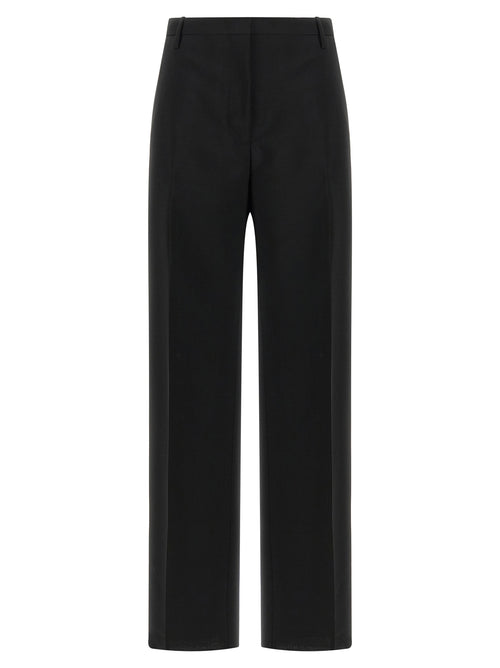 Fendi Black Mohair Dress Pants