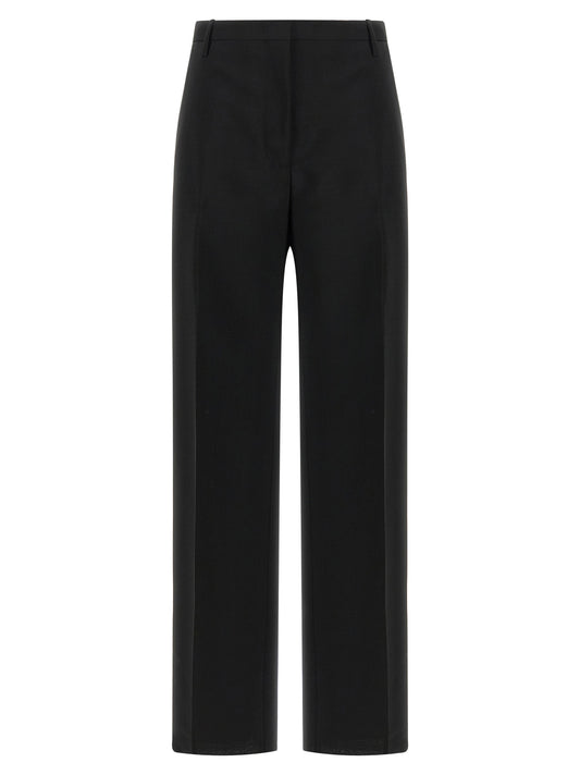 Fendi Black Mohair Dress Pants