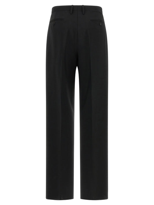Fendi Black Mohair Dress Pants