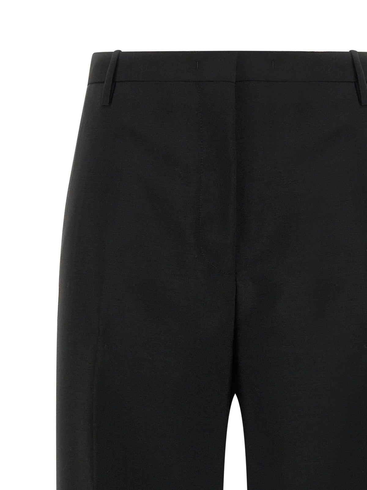Fendi Black Mohair Dress Pants