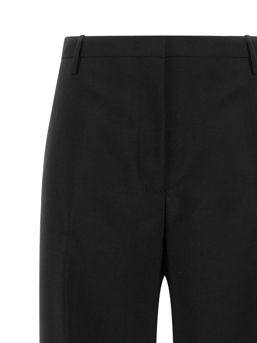 Fendi Black Mohair Dress Pants