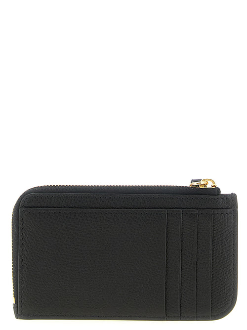 Valentino Garavani Black Lamb Leather Cardholder