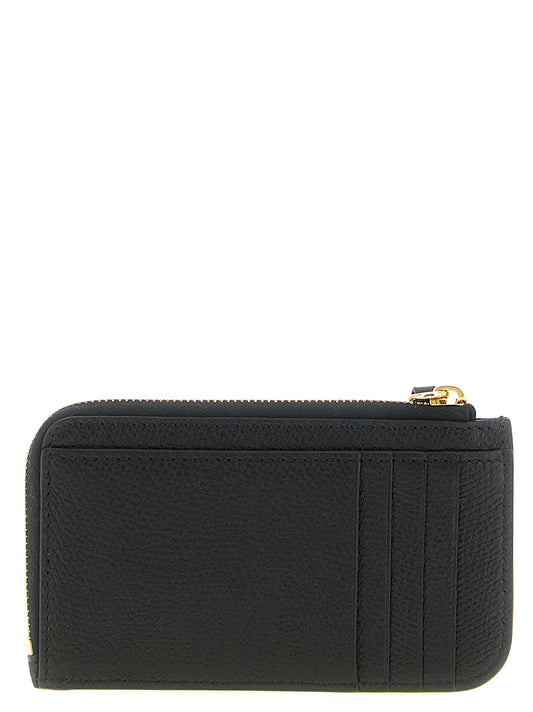 Valentino Garavani Black Lamb Leather Cardholder