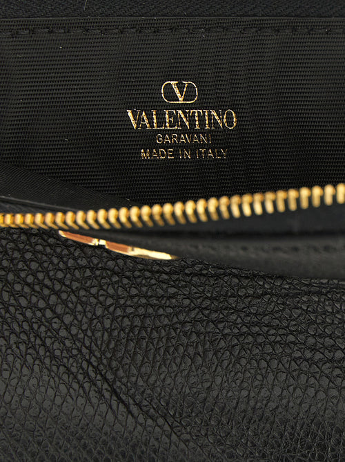 Valentino Garavani Black Lamb Leather Cardholder