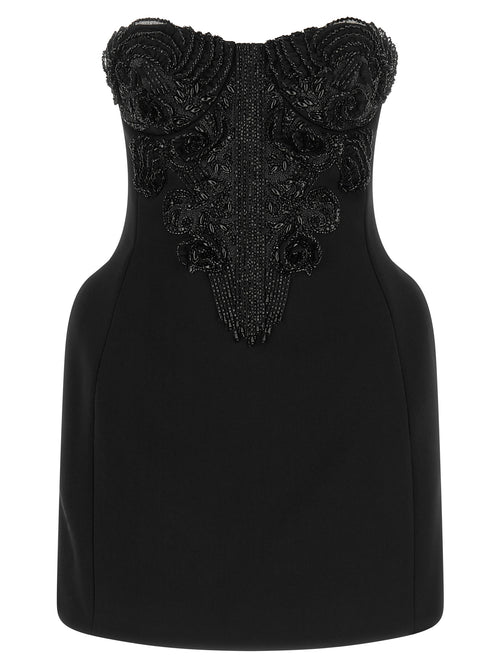 Elisabetta Franchi Black Polyester Short Dress