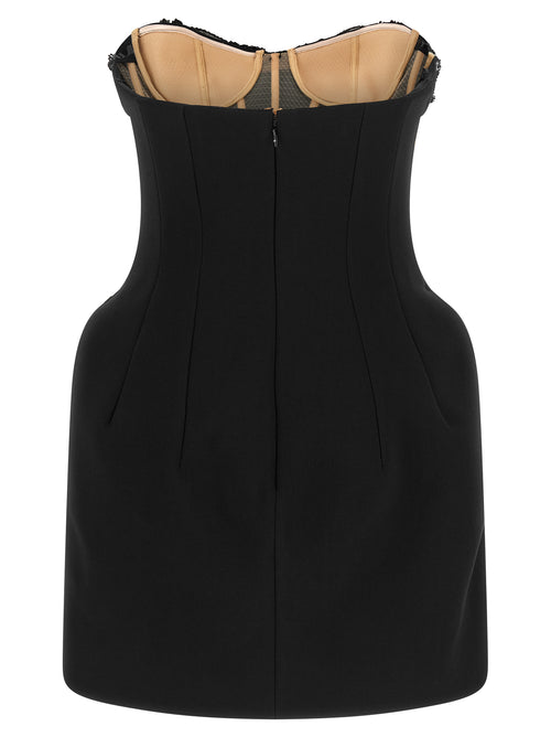 Elisabetta Franchi Black Polyester Short Dress