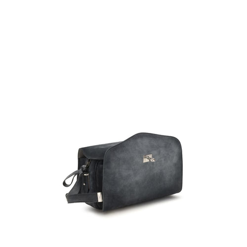 Balenciaga Blue Suede Leather Shoulder Bag