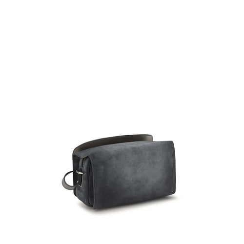 Balenciaga Blue Suede Leather Shoulder Bag