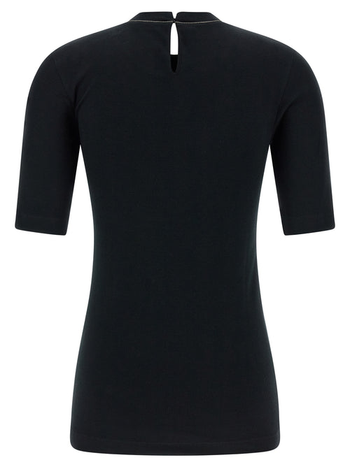 Brunello Cucinelli Black Cotton Cardigan
