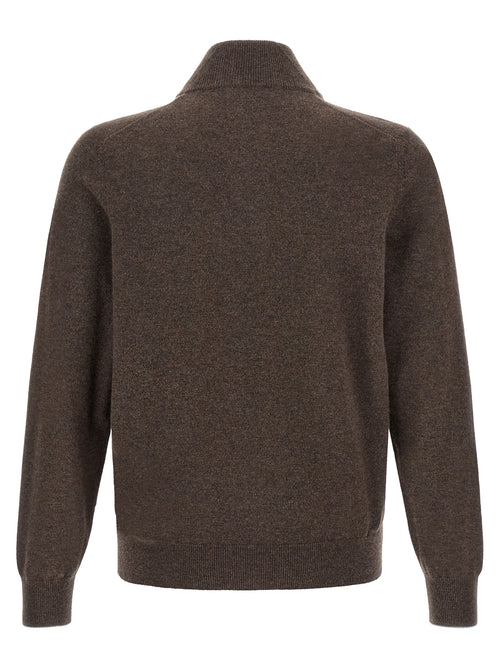 Brunello Cucinelli Brown Cashmere Cardigan
