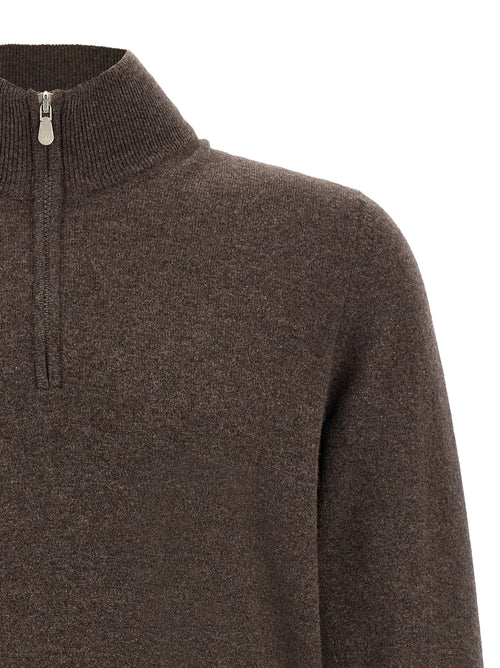 Brunello Cucinelli Brown Cashmere Cardigan