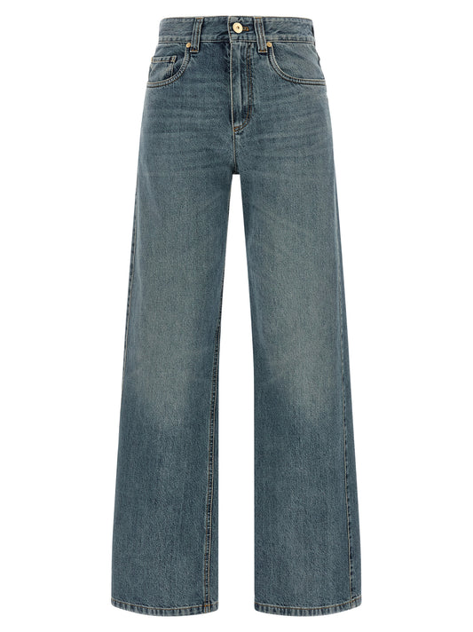 Brunello Cucinelli Blue Cotton Jeans Denim
