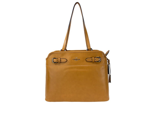 COACH Coach Easton Brown Leather Tote Bag