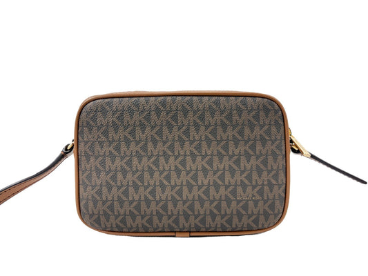 Michael Kors Small Brown Signature Camera Crossbody Bag