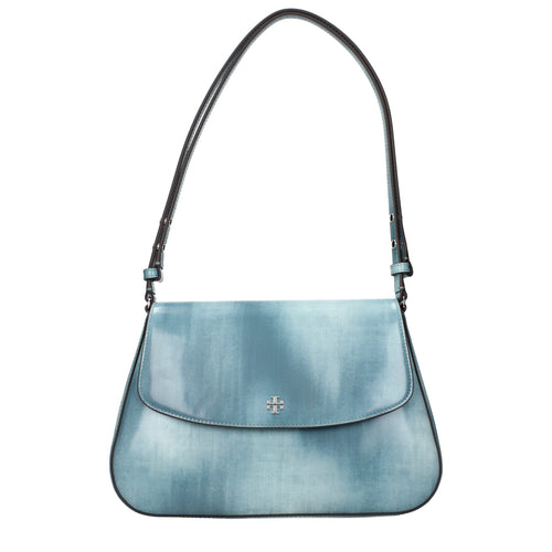 Tory Burch Blue Leather Shoulder Bag