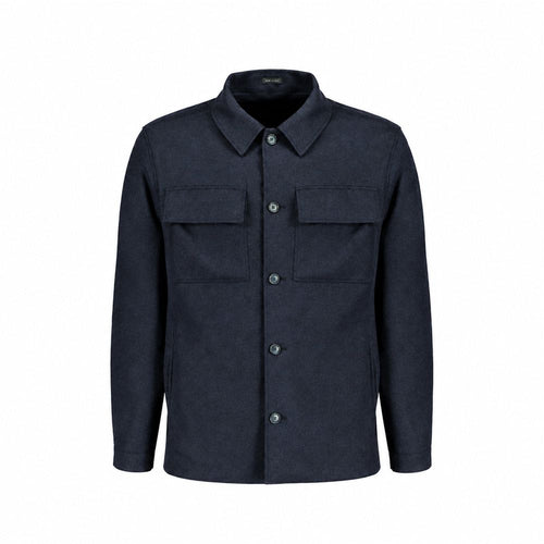 Autore Blue Cashmere Full-Length Jacket