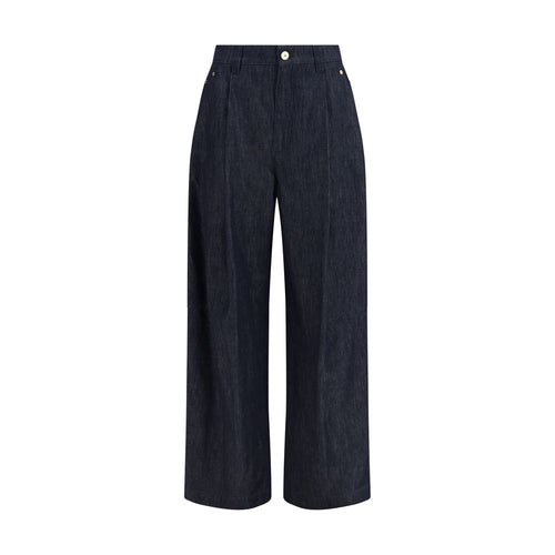 Brunello Cucinelli Blue Cotton Casual Pants