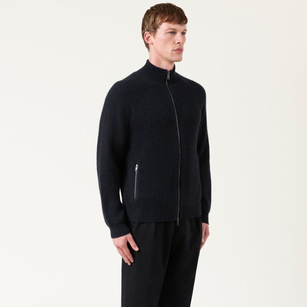 Autore Black Wool Cardigan